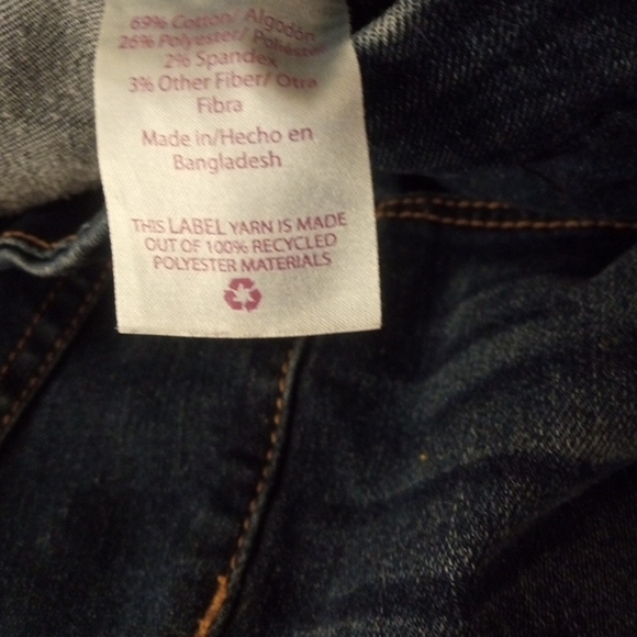 No Boundaries Dark Blue High Rise Denim Jeans Size 7 Pre-owned In Good Condition - Picture 12 of 16